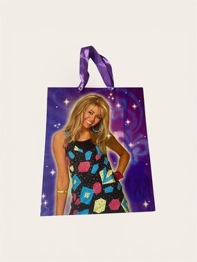 Hannah Montana Gift Bag Hallmark Disney Channel Miley Cyrus Purple Party Bag